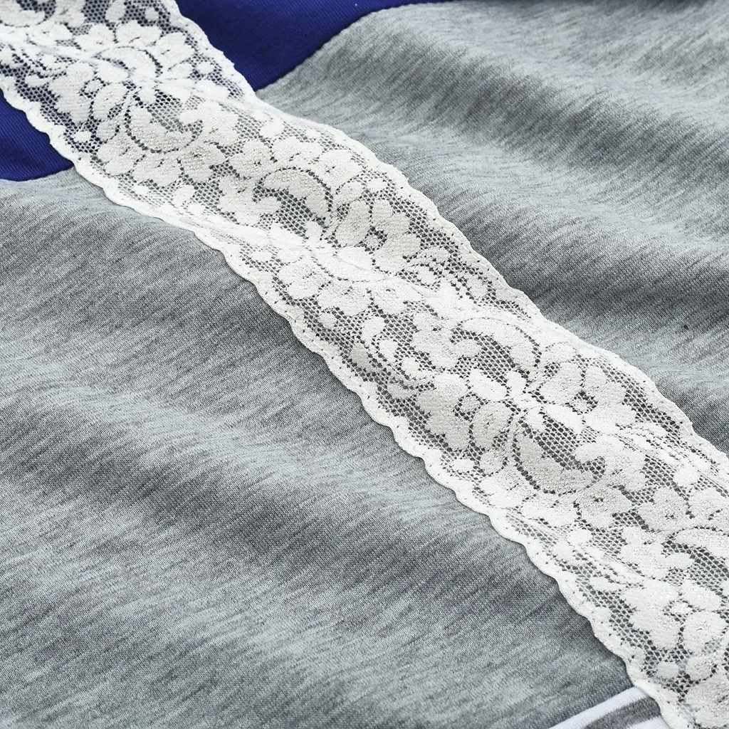 Одежда для беременных полосатые топы с длинным рукавом и круглым вырезом