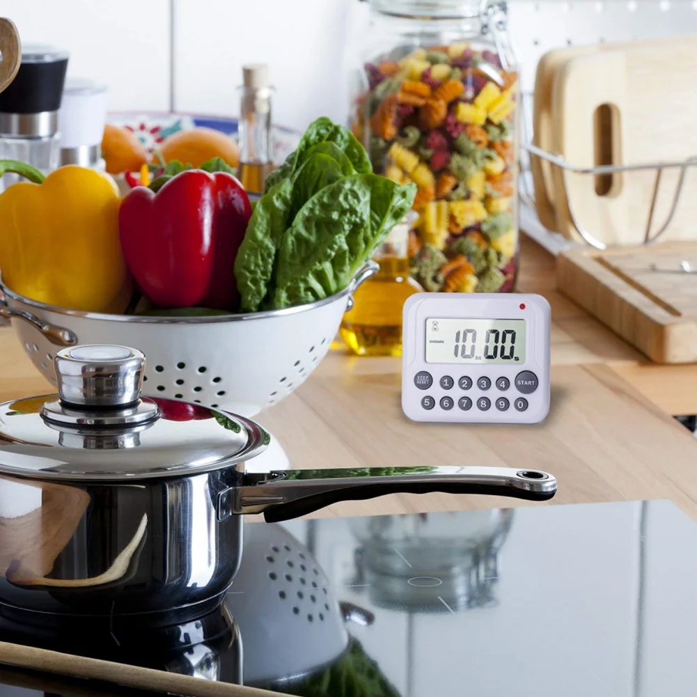 Работающий от батареи настольный ЖК экран кухонный таймер отсчитывает для