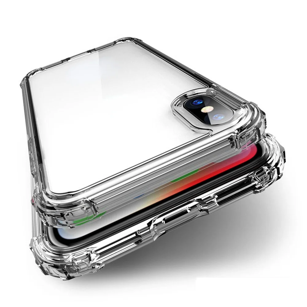 

Shockproof Clear Transparent Silicone Phone Case For iphone 5 5S SE 6 6S 7 8 X XS 11 12 Pro MAX XR Plus MINI SE 2020 Cover Case