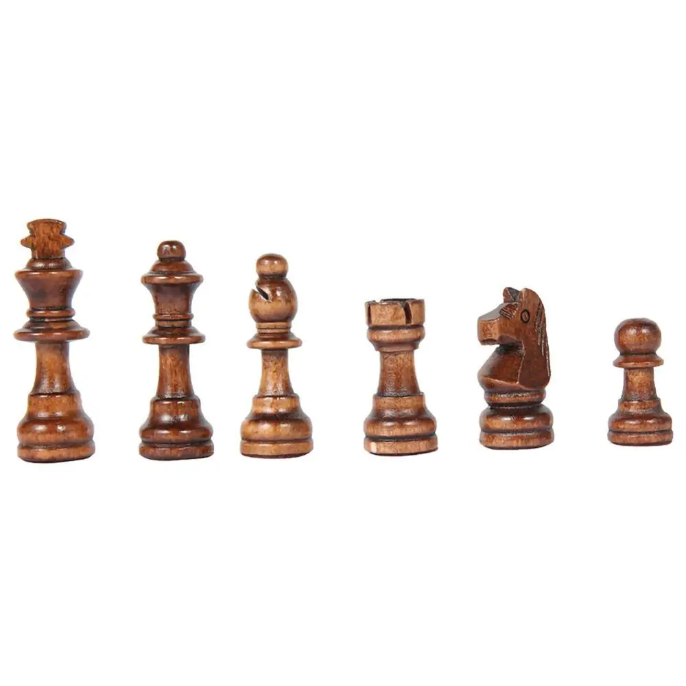 

Folding Board Wooden International Chess Game Pieces Set Staunton Style Chessmen Collection Portable Board Game Outdoor