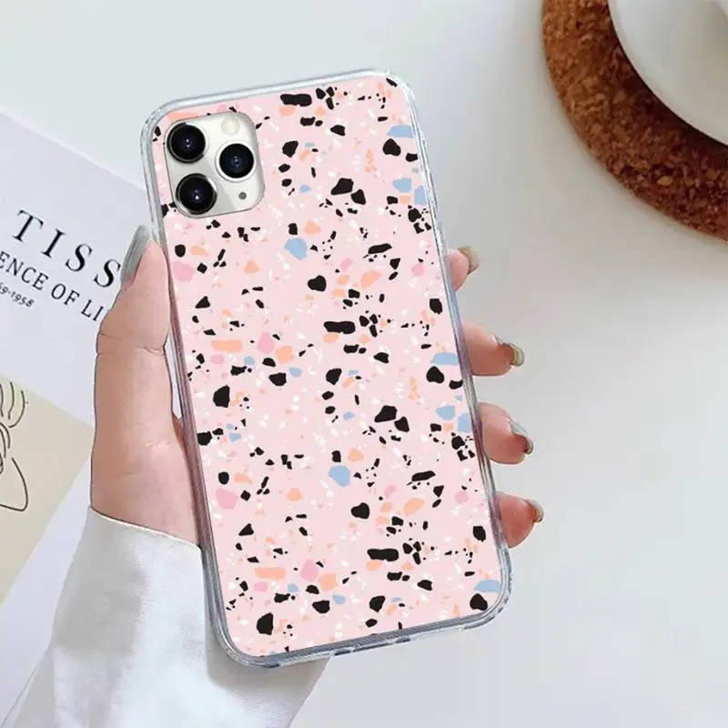 

terrazzo seamless marble color funda coque cover Phone Case For iphone 12 5 5s 5c se 6 6s 7 8 plus x xs xr 11 pro max