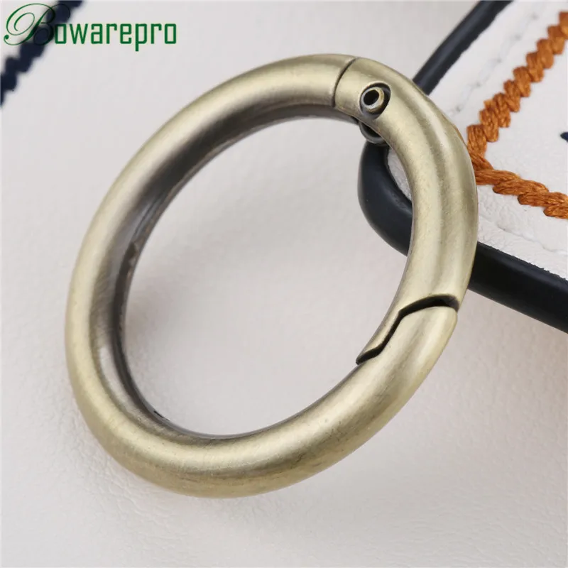 25mm Bronze Bowarepro 5 шт. кольцо открывающийся брелок кожаная сумка ремень собачья цепь пряжка застежка зажим пусковое устройство крюк детали для сумок аксессуары - Цвет: 25mm Bronze