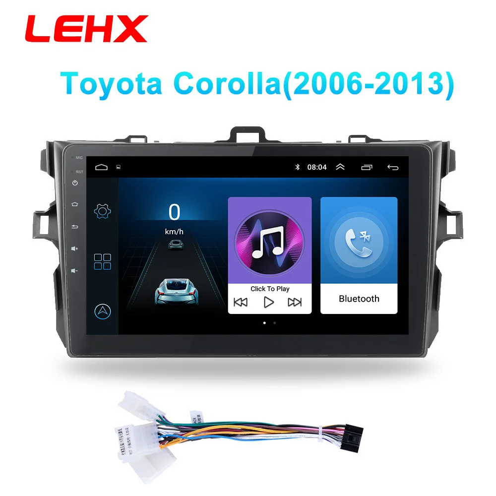 LE901A-small-1 LEHX автомобильный Android 8,1 Радио мультимедийный плеер навигация gps для Toyota Corolla E140/150 2006 2007-2013 навигация wifi - Цвет: LE901A-small-1