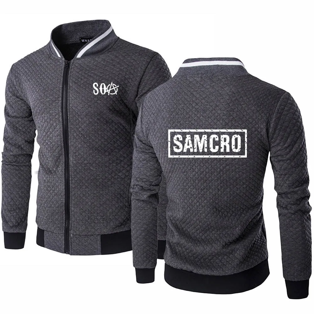 

Spring Autumn Mens SOA Sons of anarchy the child Fashion SAMCRO High Quality Cotton Men's baseball jacket Sweatshirt