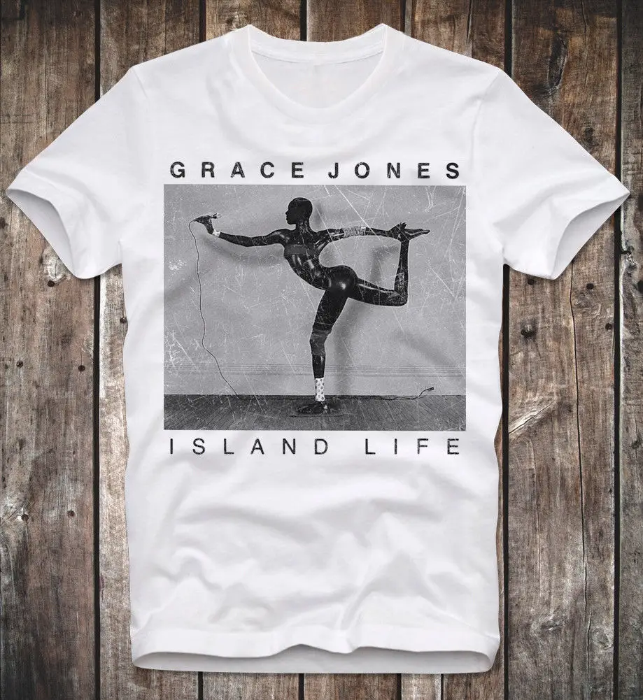 2019 футболка Грейс Джонс Айленд Лайф Ретро Винтаж Проблемные поп фанк диско душа
