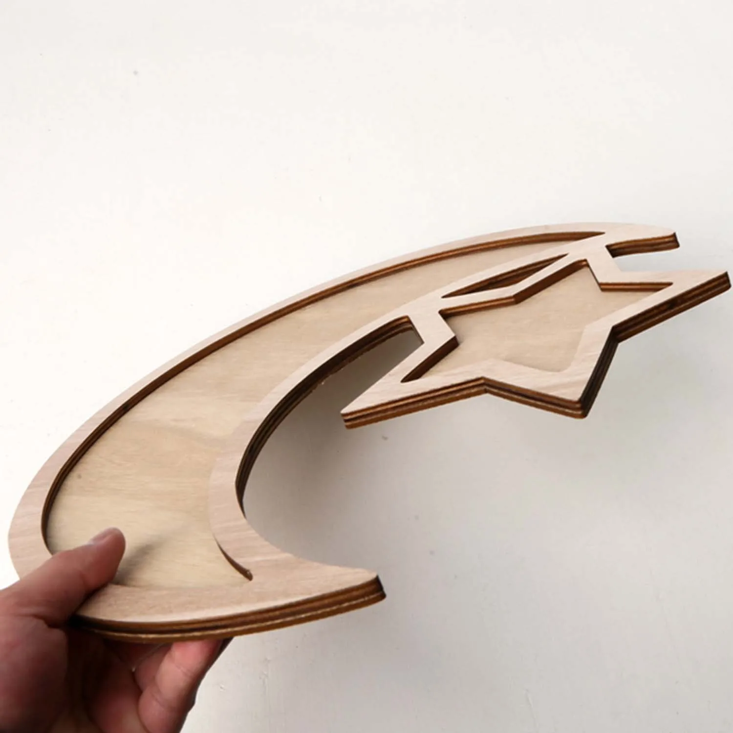 Behogar мусульманский Рамадан ИД Мубарак деревянный поднос форма лунной звезды Еда