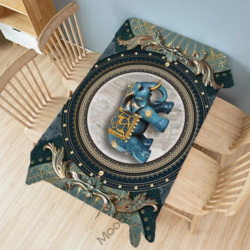 Европейская королевская корт изумрудно зеленая Роскошная животная лошадь слон