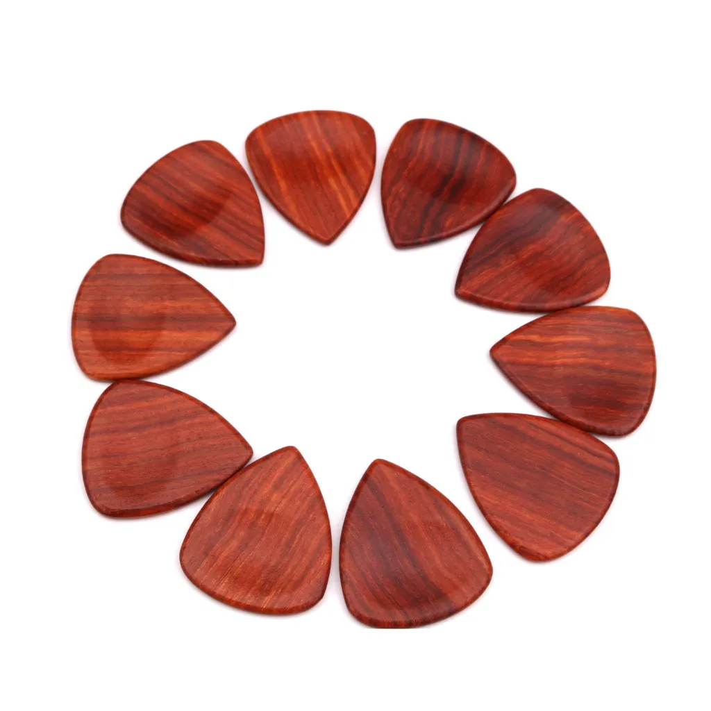 1pcs Strong Clear Guitar Pick Timber Tones Wood Acoustic Picks / Plectrums Red Sandalwood Rosewood Heart Shape | Спорт и развлечения