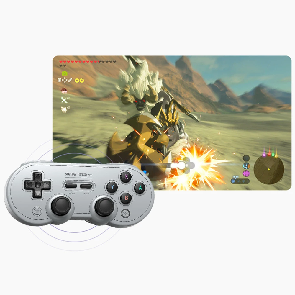 

8BitDo Game Controller USB Wired Computer PC Gamepad with Vibration Laptop Game Handle for Raspberry Pi Windows