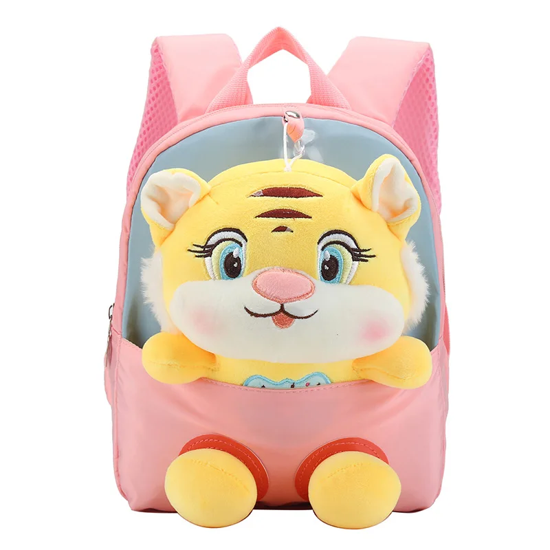 

Children's Bags Boys Girls Kindergarten Tiger Backpack Cartoon Children Backpack Cute Animal Small Bookbag Kids Backpack