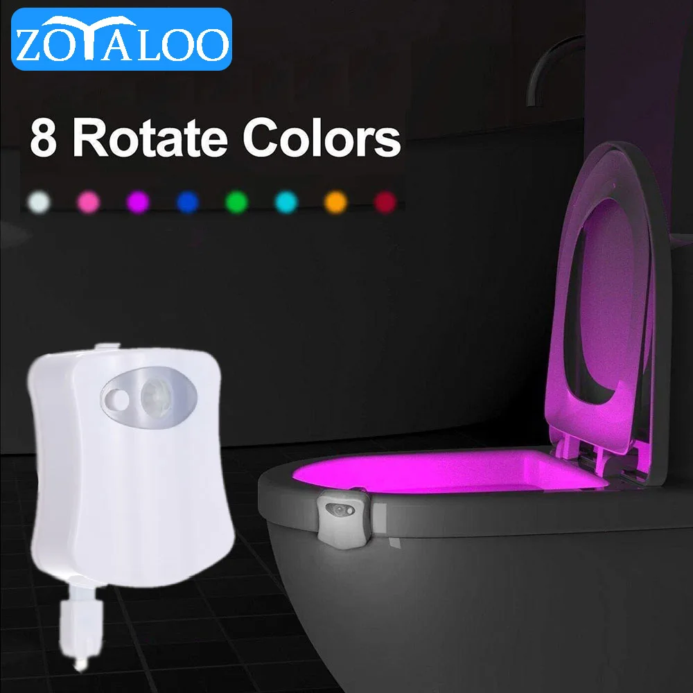 Умный ночник с пассивным инфракрасным датчиком движения 8 цветов