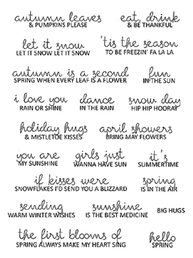 Буквенные прозрачные штампы для скрапбукинга бумажные крафтовые A0182 | Дом и сад