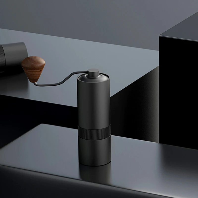 Molinillo Manual de granos de caf&eacute;, herramienta de molienda de caf&eacute; hecha a mano con carcasa de aluminio, n&uacute;cleo de molienda de acero inoxidable de alta calidad, 2021-5