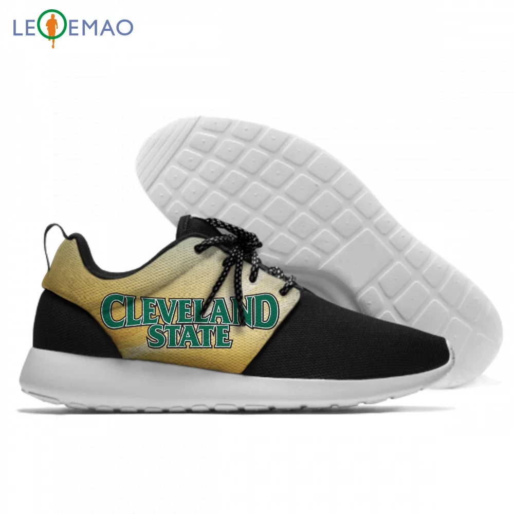 

Personality Running Shoes Cleveland St. Hot Printing Vikings Unisex Lightweight Walking Lace-Up Gym Casual Sneaker