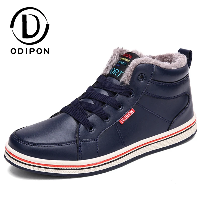 Мужская зимняя обувь водонепроницаемые большой размер 39 48 меховые теплые