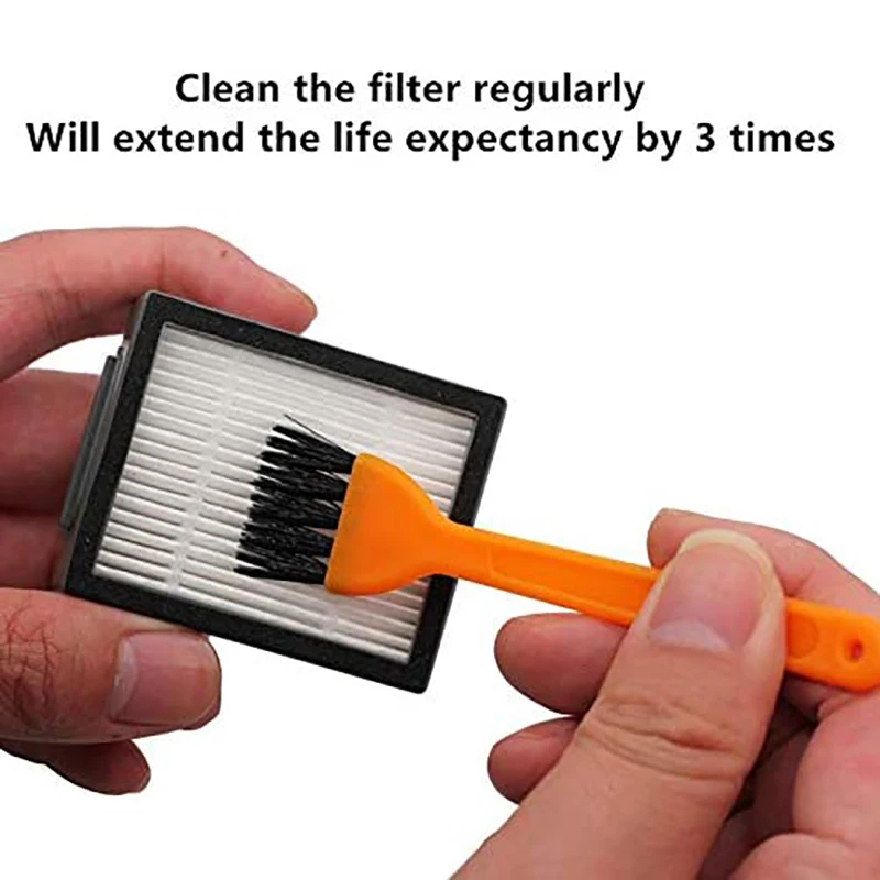 

6 Side Brushes + 6 Hepa Filters + 4 Roller Brushes for iRobot Roomba i7 E5 E6 I Series Robot Vacuum Cleaner Replacement Parts