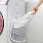 Складная сетчатая корзина для грязной одежды, бытовая корзина для белья, самоклеящаяся корзина для хранения без отверстий в туалете
