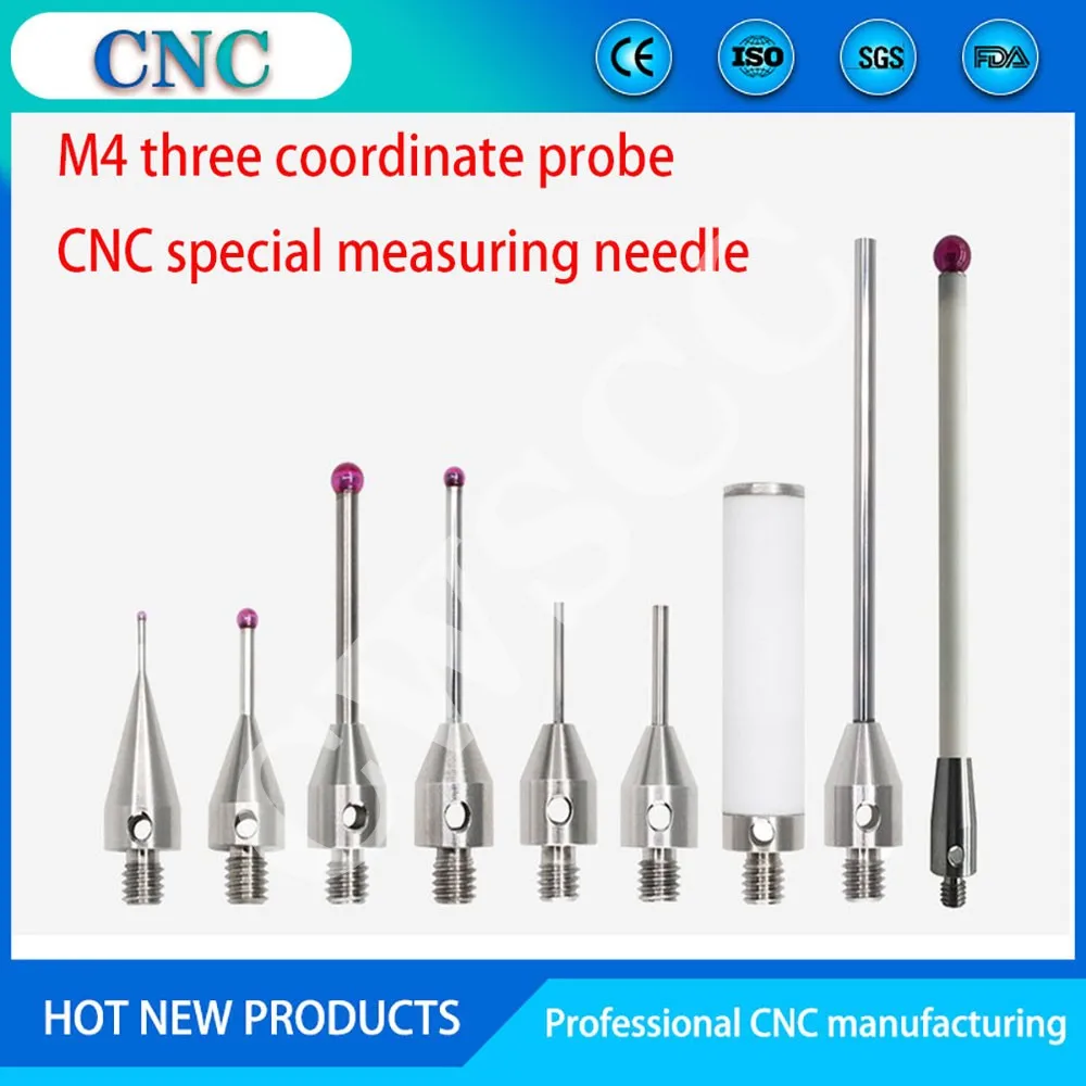 

Three-coordinate stylus CNC machine tool cnc probe accessories probe three-dimensional ruby needle stylus