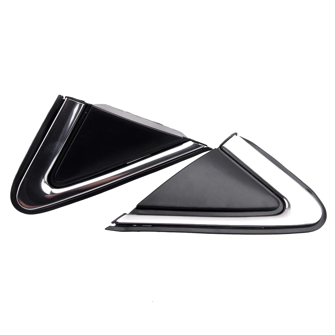 

1 Pair Left & Right Car Side Rearview Mirror Triangle Plate Trim Fit For Nissan Sentra 2013 2014 2015