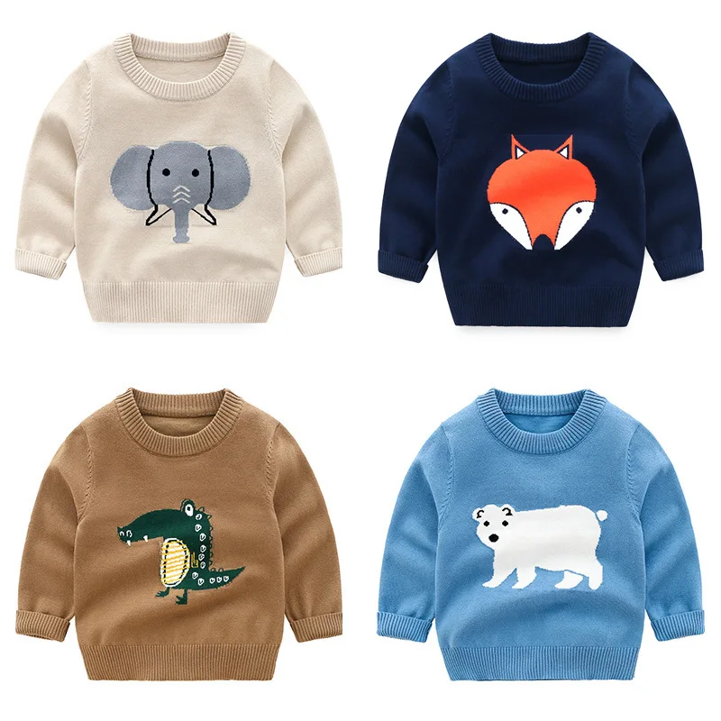 

Boys' Sweater 2022 New Autumn Children's Clothing Baby Sweater Children's Girls' Thin Cartoon Thread Fashion