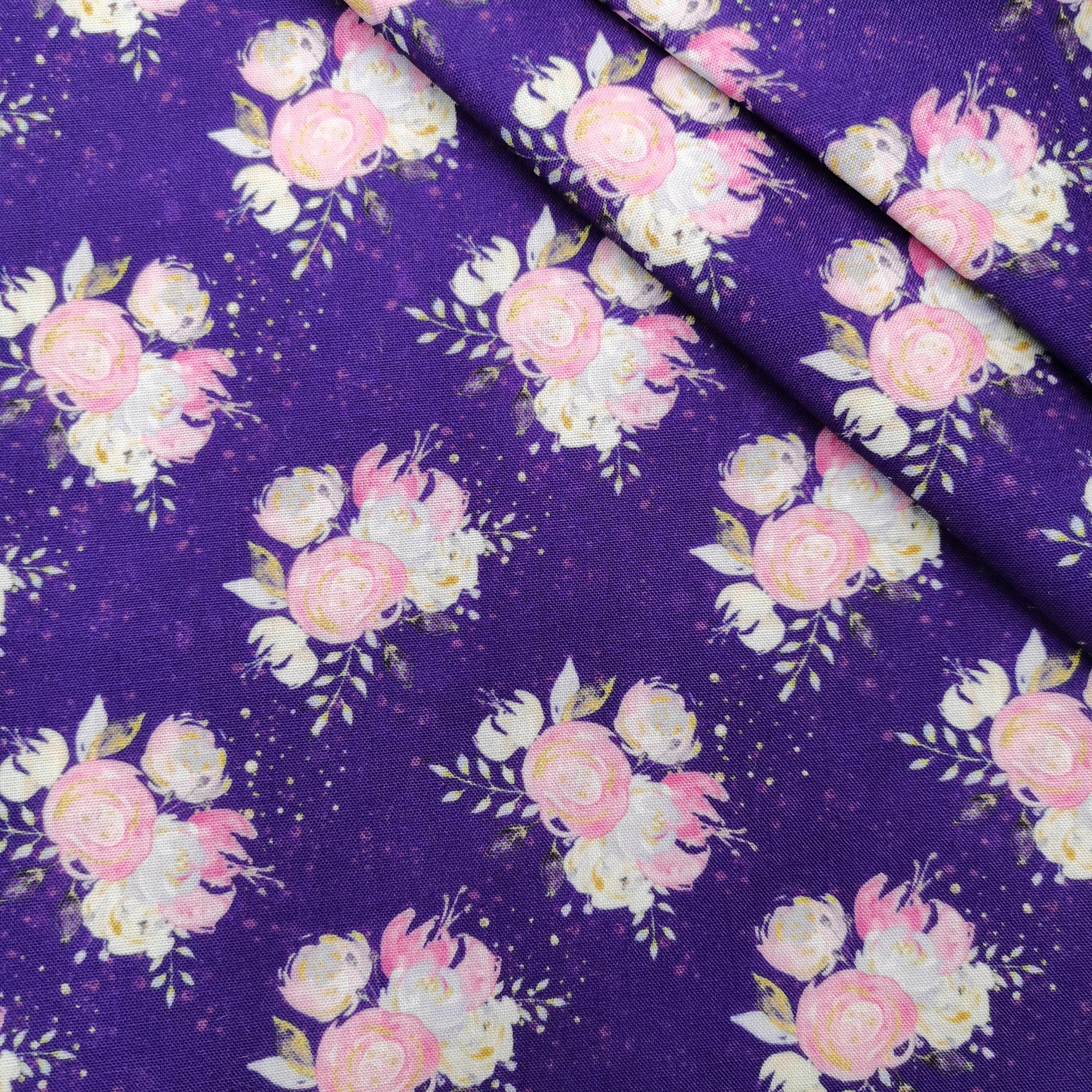 100% чистый хлопок/полиэстер хлопковая цветочная ткань лоскутное шитье стеганая