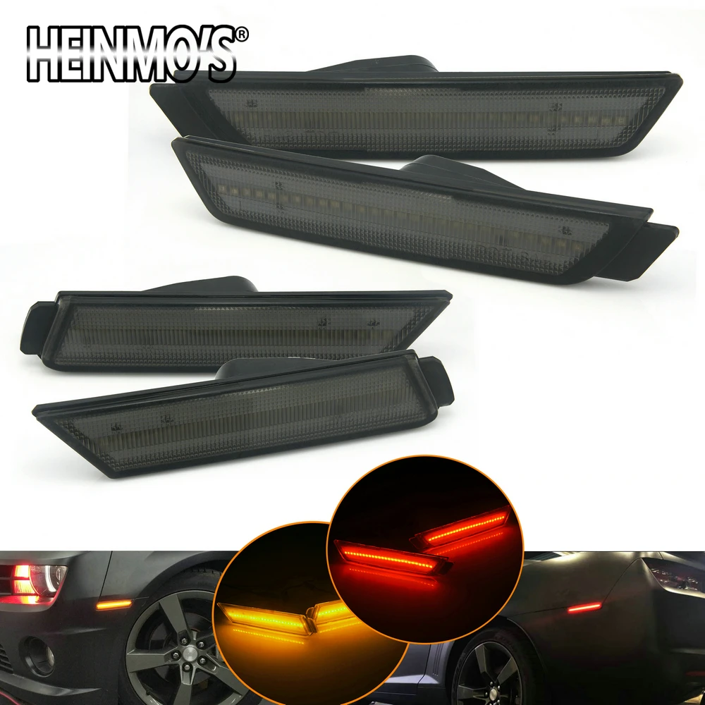 Для Chevrolet Chevy Camaro 2010 2011 2012 2015 светодиодный боковые DRL Противотуманные фары хвост