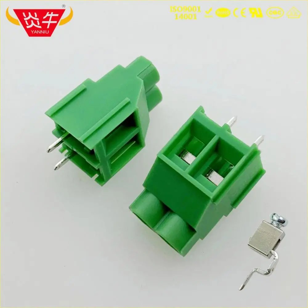 7620-7.62-2P KF7620 7,62 2P 3P PCB универсальные Винтовые клеммные блоки DG636 7,62 мм 2PIN 3PIN MKDS5/2-7,62 1868076 Феникс контакт DEGSON KEFA - Цвет: 7620-7.62-2P