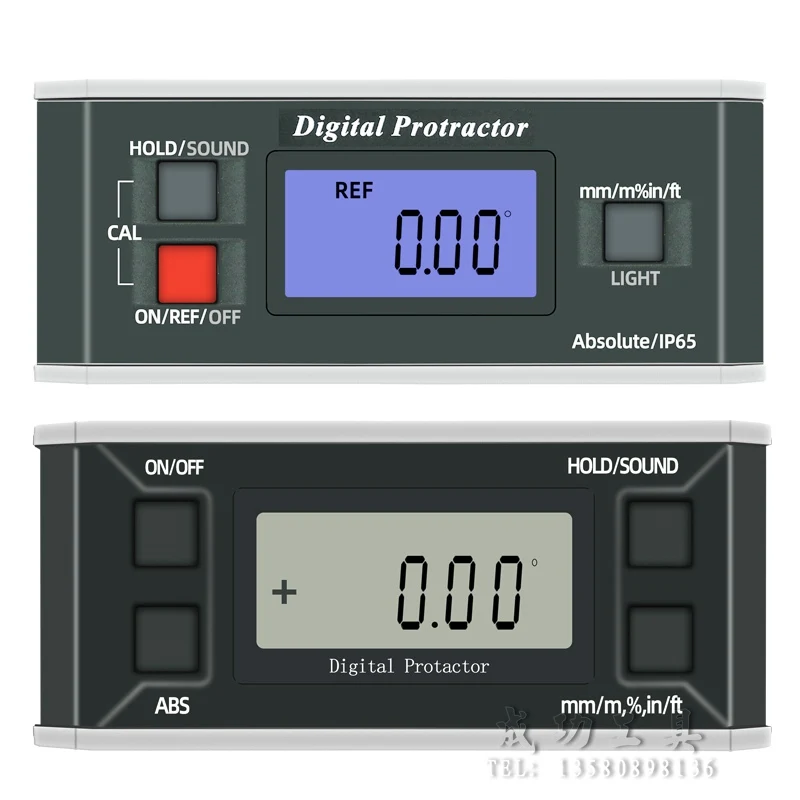 

High precision digital display inclinometer pro360 digital display horizontal ruler waterproof digital display angle meter