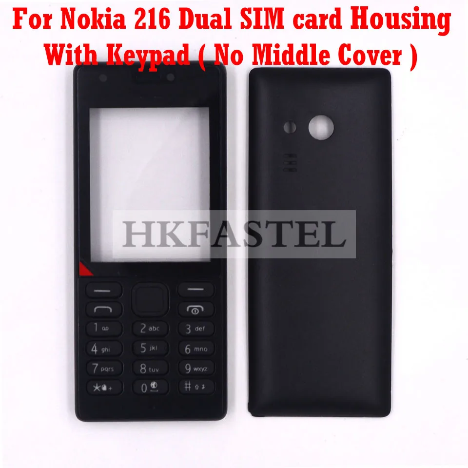 HKFASTEL Высококачественная клавиатура для Nokia 216 с двумя SIM картами новая модель