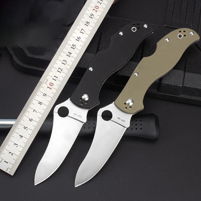 

High quality hardness folding knife outdoor camping defense sharp Knives G10 tactical EDC tool HW256