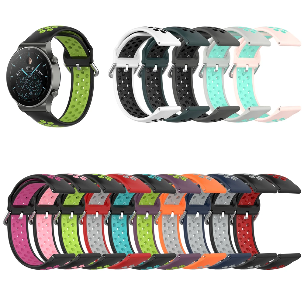

Силиконовый ремешок для часов Huawei Watch GT 2 Pro/GT 2 46 мм 2E /Honor Magic 2 46 мм/Dream, спортивный браслет