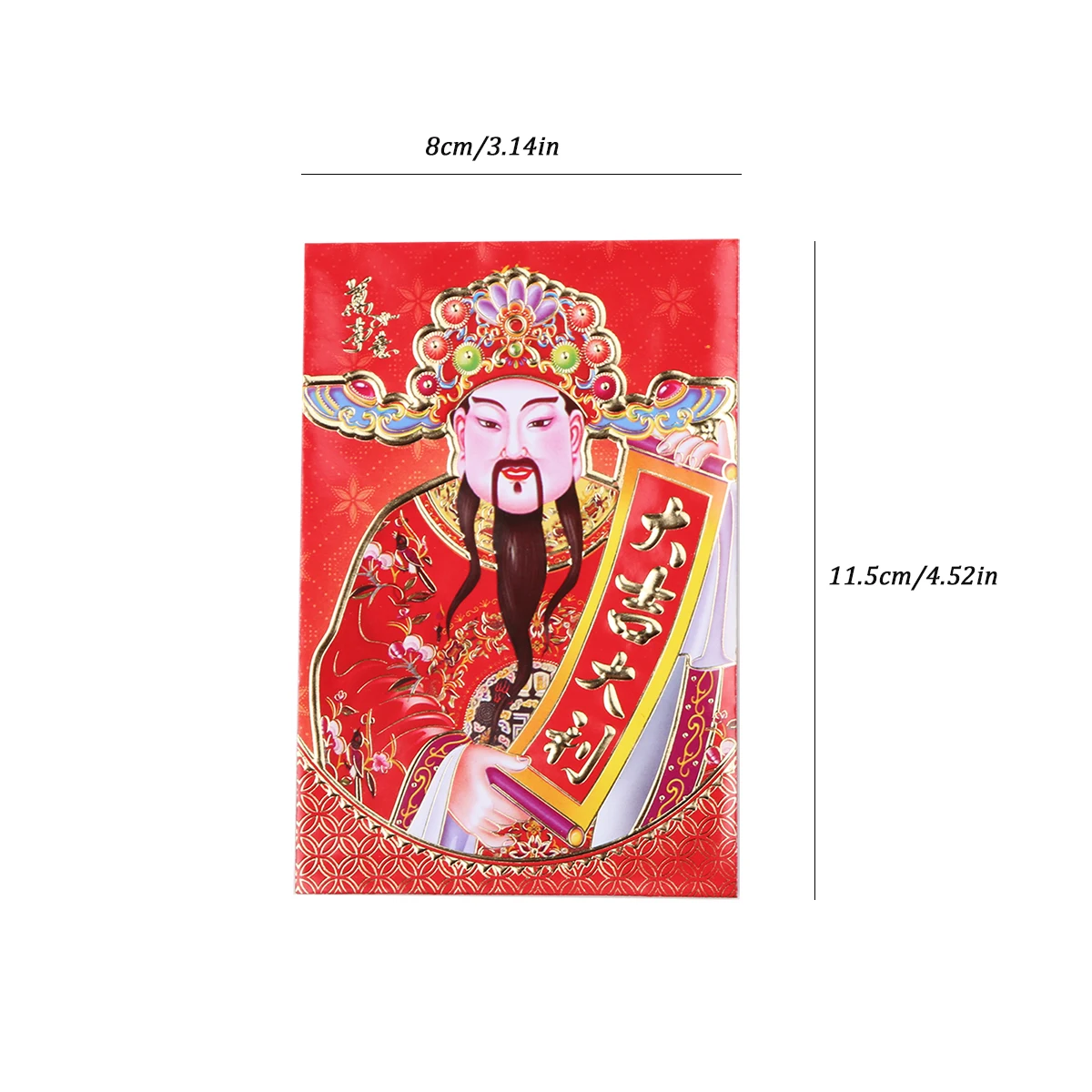 

6PCS Chinese Red Envelope 2021 Chinese New Year Red Envelope Chinese Zodiac Year of the Ox Cartoon Image Spring Festival Hongbao