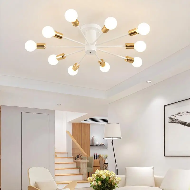 Современные потолочные светильники простой американский ресторан