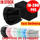 Маска одноразовая непромокаемая с фильтром, 10-200 шт.