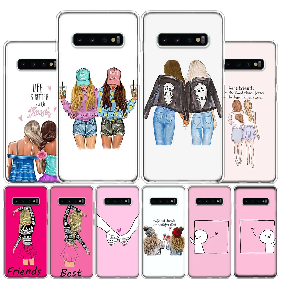 Лучшие друзья подходящий чехол BFF для телефона Samsung Galaxy S10 S20 FE S21 Ultra Note 10 9 8 S9 S8 S7 Edge