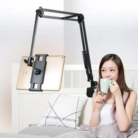 4 7 13 inch long arm mobile phone tablet stand holder for ipad pro air iphone xiaomi huawei lazy bed desktop clip metal bracket