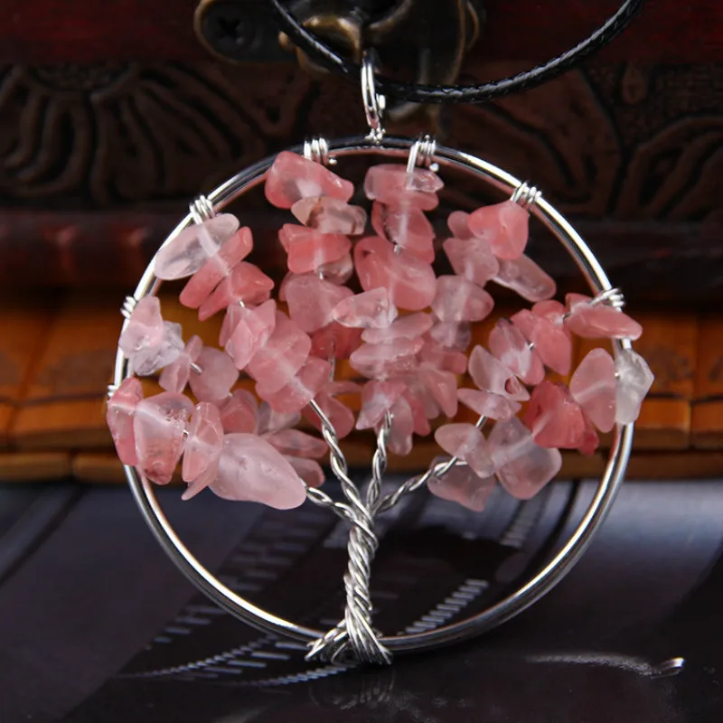 11 Цвета ручной работы чакра розовый с кварцевым тигровым глазом австралийским