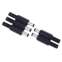 510pcspack black dc power plug 5 5 x 2 1 mm for welding line black dc power male plug jack adapter