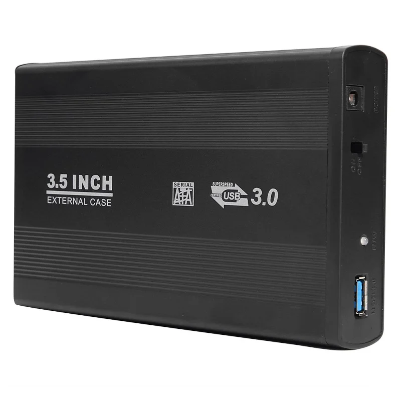 B 3.5 inch USB 3.0 to SATA SSD Hard Drive Enclosure 480Mbps External Solid State Hard Disk Box 5-Gbps External Port HDD Case - Цвет: B