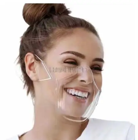Прозрачная противотуманная маска для лица HD многоразовая дышащая прозрачная