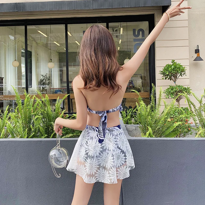 

Swimsuit ladies Korean version fresh and sexy 2020 new split slimming swimsuit bikini sports swimsuit