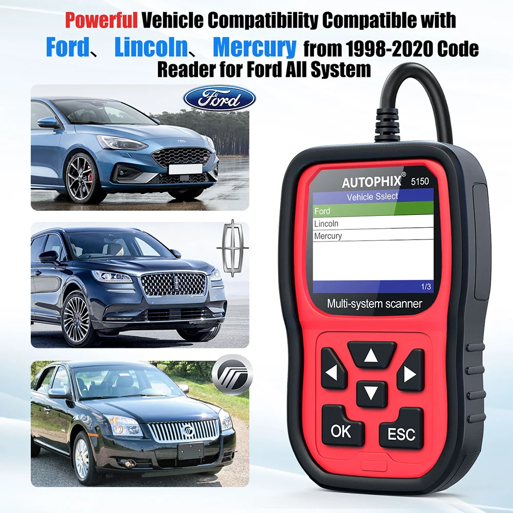 Автосканер AUTOPHIX 5150 OBD2 Автомобильный сканер с полной системой сброса масла ABS EPB BMS