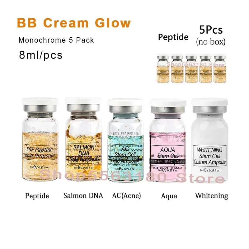 

5pcs Stayve BB Cream Glow Natural Microneedling Serum Whitening Concealer Stem Cell Ampoule Brightening Anti-wrinkles Skin Care