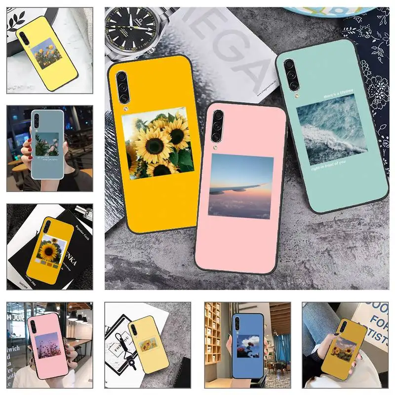 

Rose Flower Sunflower aesthetics Phone Case For Samsung galaxy A S note 10 7 8 9 20 30 31 40 50 51 70 71 21 s ultra plus