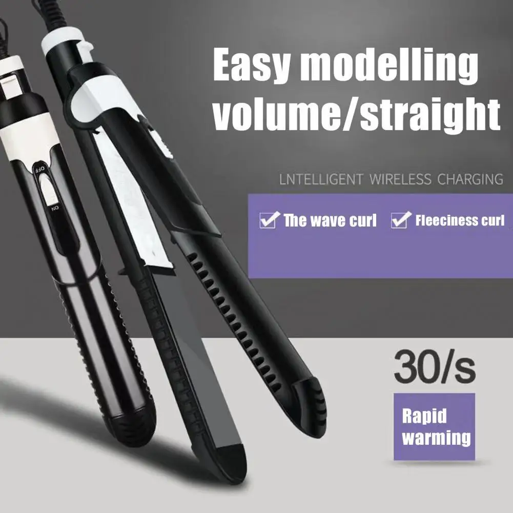 

Hair Straightener Quick Heating Multifunctional Mini Thermostatic Hairstyle Modeling Iron Curler for Beauty