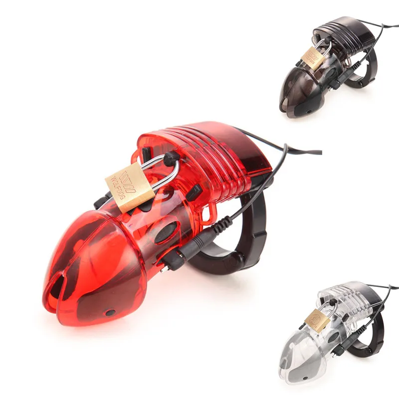 Секс-шоп новые устройства для мужского целомудрия с электрошоком кольцо пениса