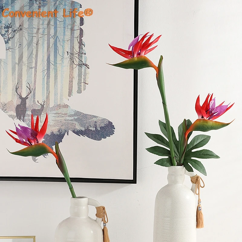 

New Artificial Flower Single Branch Paradise Bird Plastic Simulation Fake Flower