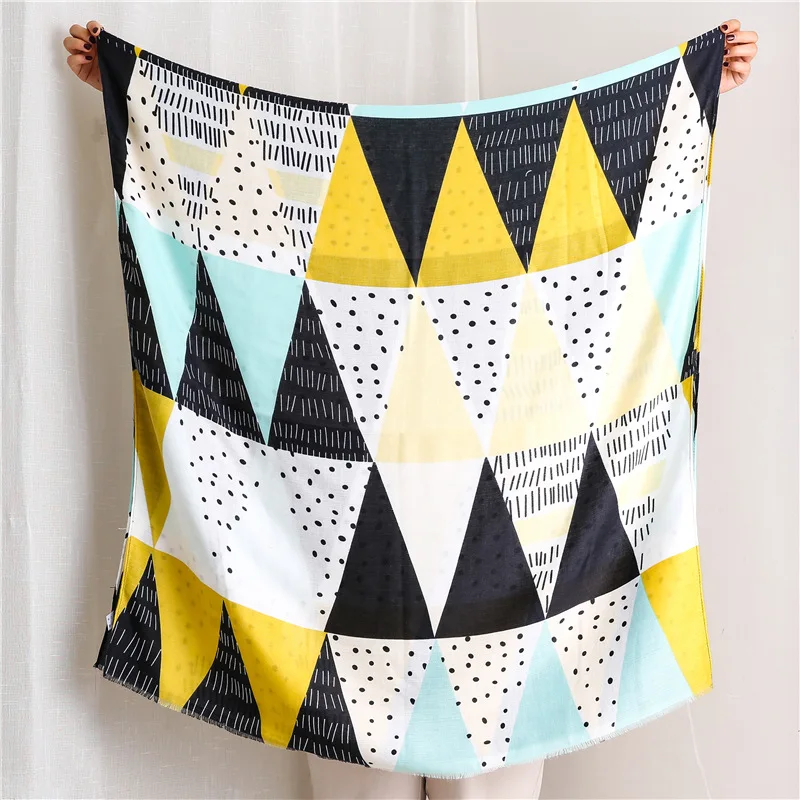 

Luxury Brand New Cotton silk Scarf Autumn Winter Wild Yellow Long Sunscreen Shawls Fashion Scarves women pashmina blanket scarf