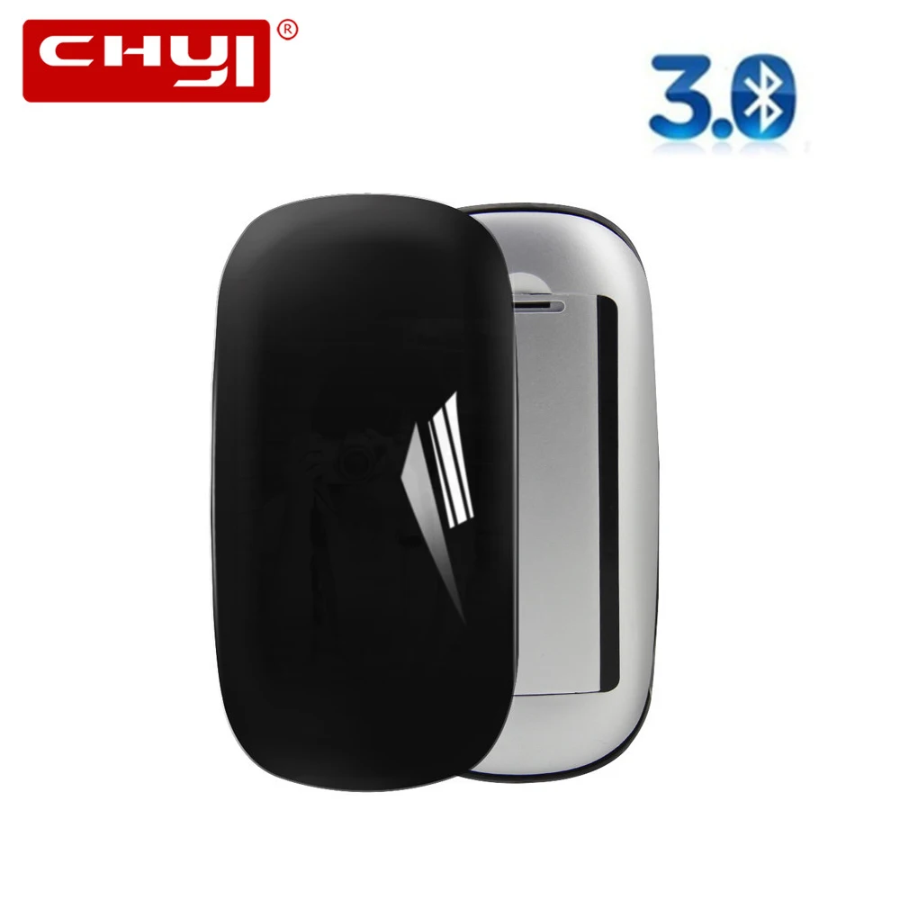 CHYI ARC Touch Bluetooth беспроводная мышь тонкая эргономичная оптическая компьютерная мышь ультра-тонкая BT 3,0 Mause для Apple Macbook ПК ноутбука
