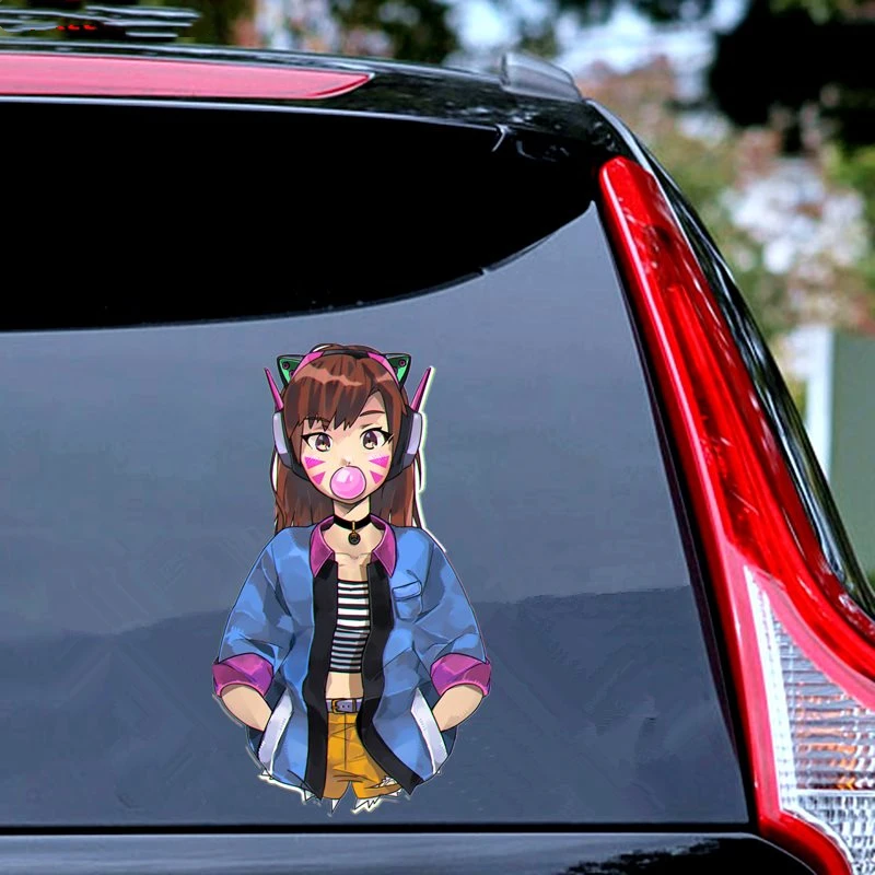 

high quality Creativity DVA Sexy Girl Car Body Sticker Sexy Anime Girls Decal Window Motorcycle PVC Auto Decoration